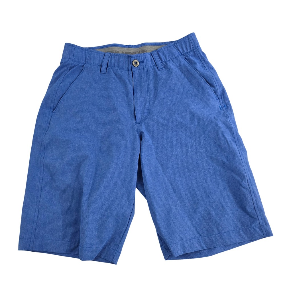Under Armour Men's‎ Blue Heathered Golf Shorts Size 30 Loose Fit Heatgear
